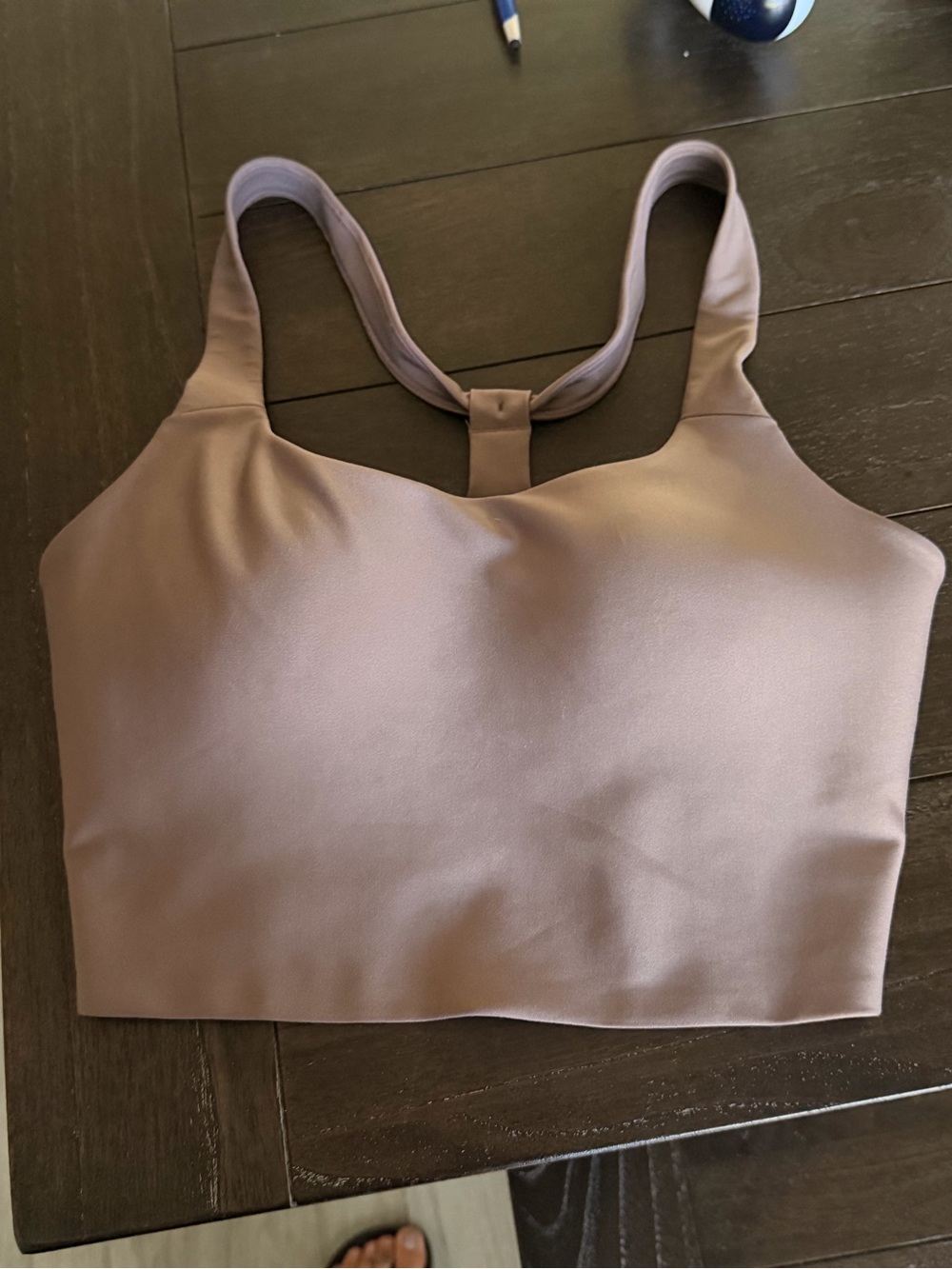 ALO Yoga bra tank  in Mushroom color